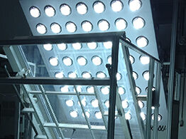 Sonnensimulation für Solarmodule